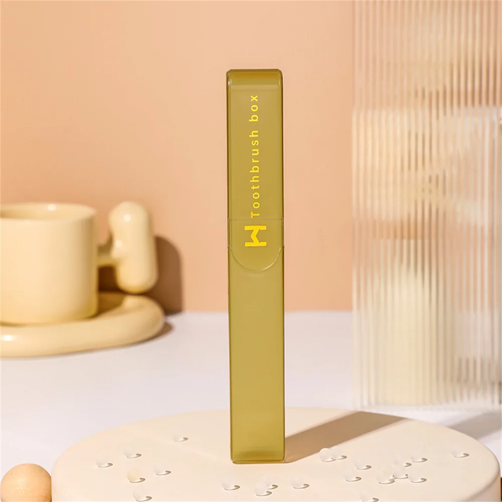 Toothbrush Box With Lid Toothbrush Storage Business Trip Convenient And Practical Leak Design Travel Equipment Storage