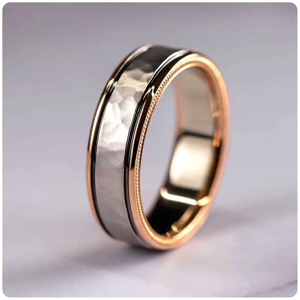 Charm Couple Rings Men Stainless Steel  Rhinestones Zircon Women Wedding Band  Set Valentine Day Jewelry