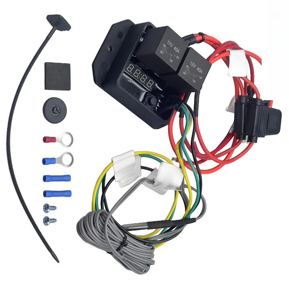 Precision Digital Radiator for fan Controller for 12V 24V Automotive Systems Featuring Dual for fan Capability and For Temp