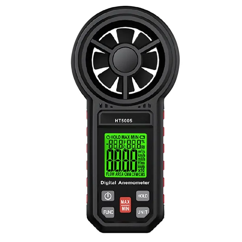 [NEWA76K!】 Industrial Grade Anemometer HT5005 Air Flowing Rate Wind Speed Gauge HT5005 Air Flowing Rate Wind Speed Gauge
