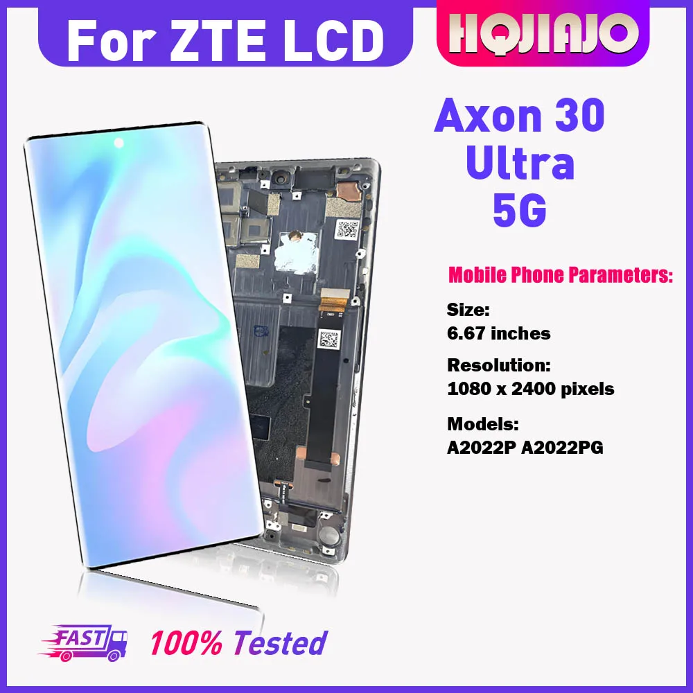 667インチ-amoled-lcd-ディスプレイ-タッチスクリーン-デジタイザー-zte-axon-30-ultra-5g-a2022p-a2022pg用-スマートフォン用交換アセンブリ