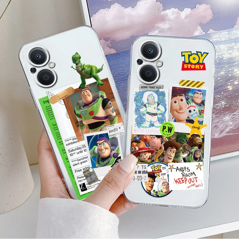 Buzz Lightyear Poster Disney For OPPO A5 A9 A53 S A74 Reno 7 6 5 4 2 Find X3 X2 Z Lite Neo Pro Plus transparent Phone Case