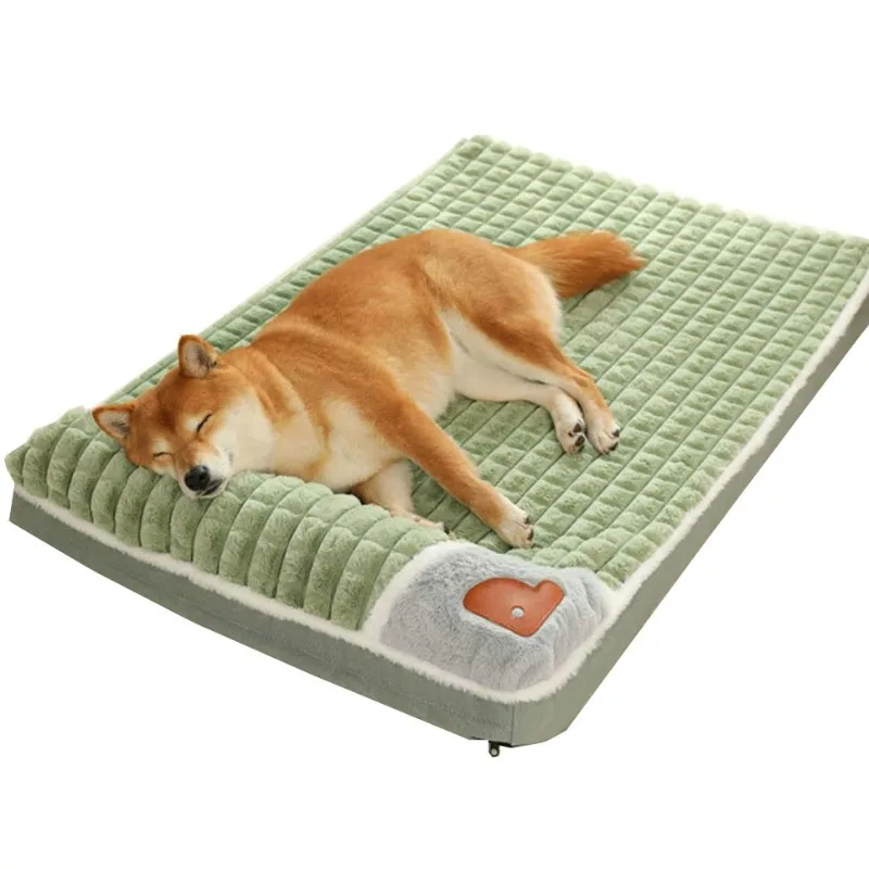 

High Resilience Sponge Sofa Bed T-shaped Washable Cat and Dog Bed Soft Durable Pet Mattress with Removable Mask Anti-slip Bottom