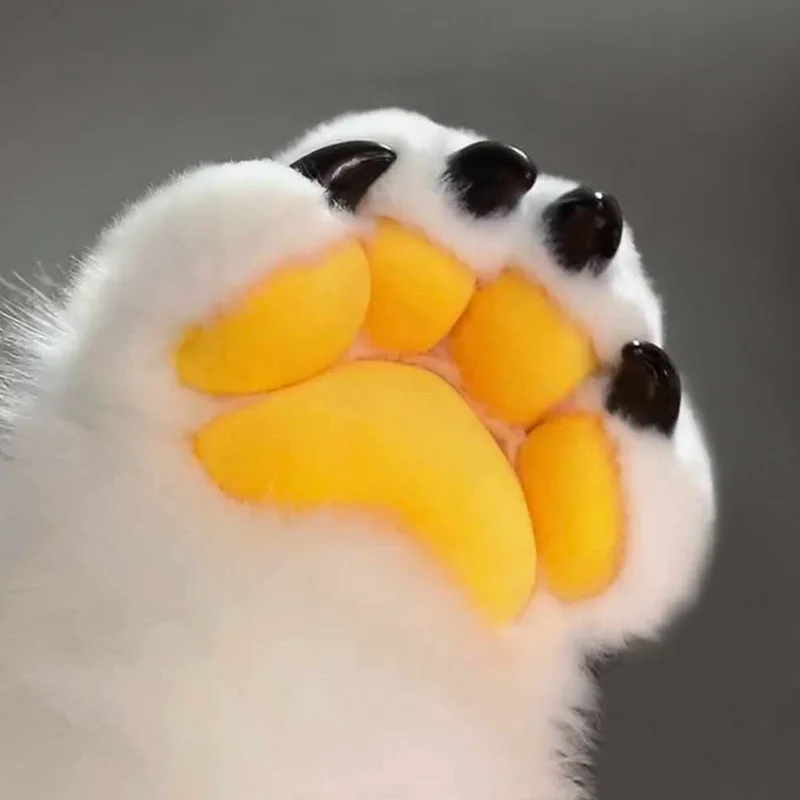 

Fursuit Paw Gloves DIY Animal Costume Claws Realistic Blunt Nail Tips Cosplay Hand Paws for Furries Convention Accessories