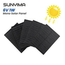 SUNYIMA 5PC 6V 1W Mini Solar Cells 4.33 x 3.15 Inch ETFE Material for Solar Energy Panel DIY Electric Toy Materials