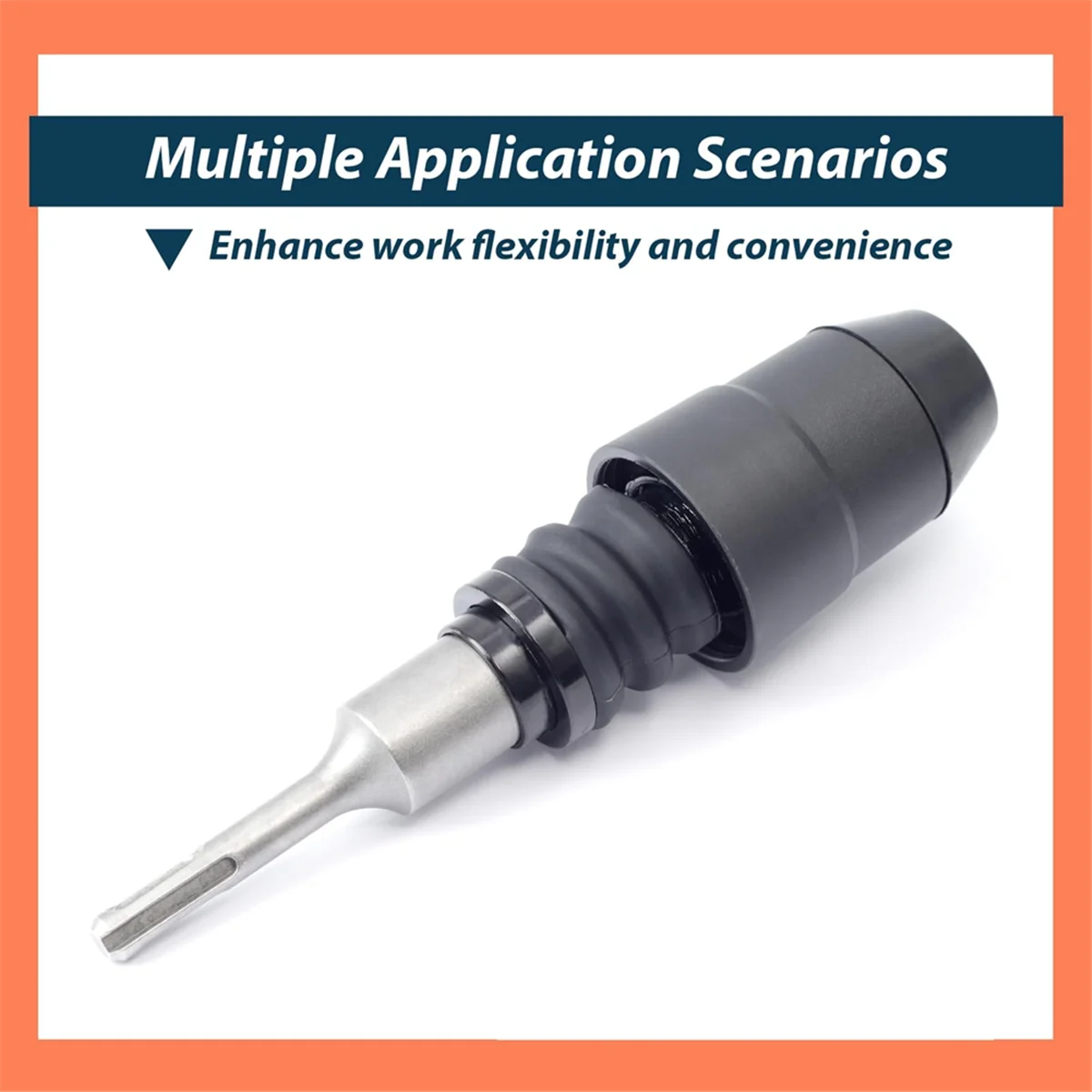 Adaptador A62X para SDS-Plus a SDS-Max de 8-1/4 pulgadas de largo Compatible con adaptador de acero de aleación de martillo perforador