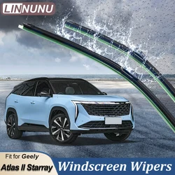 LINNUNU Car Windshield Wiper blades Soft Rubber Frameless Bracketless Auto wipers Blade Fit for Geely Atlas II Starray Boyue L