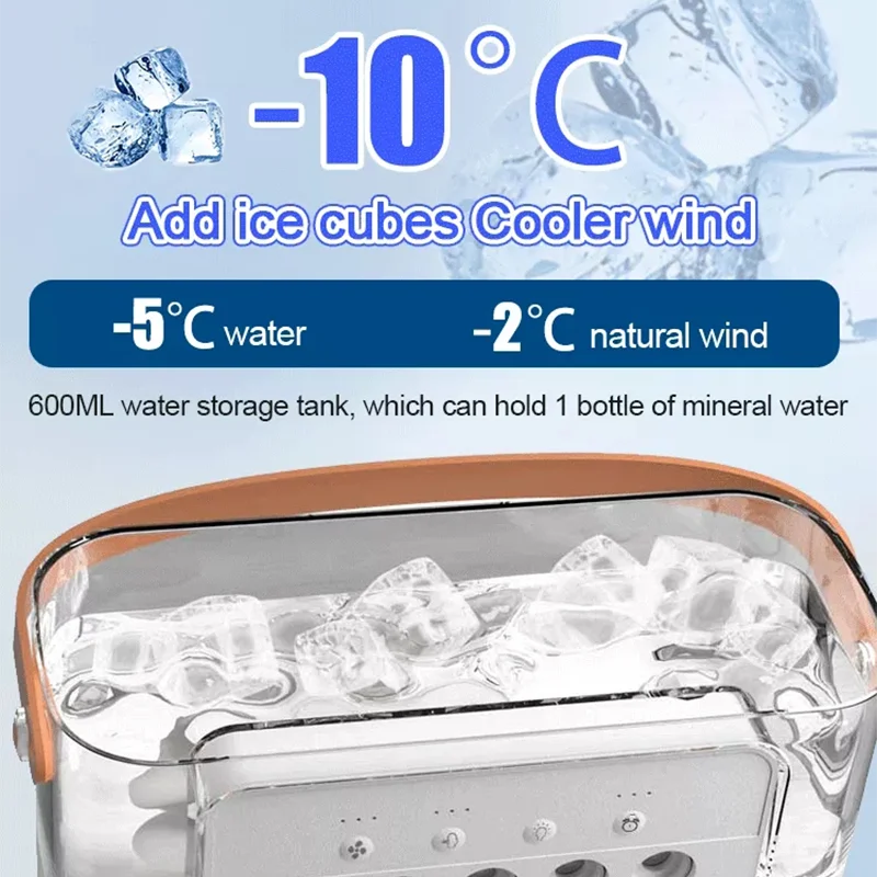 Beutyone-Air Cooler Mini Ventilador, Spray de água, Névoa, USB, Ventilador portátil, Ar condicionado, Umidificador