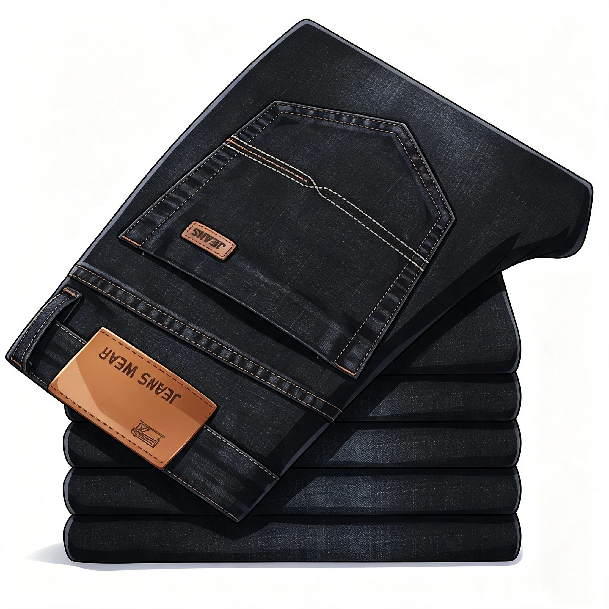 Men's Soft Straight Denim Pants 2025 Autumn Classic Business Black Biker Jeans Overalls Masculino Pantalone Hombre Mannen Homme