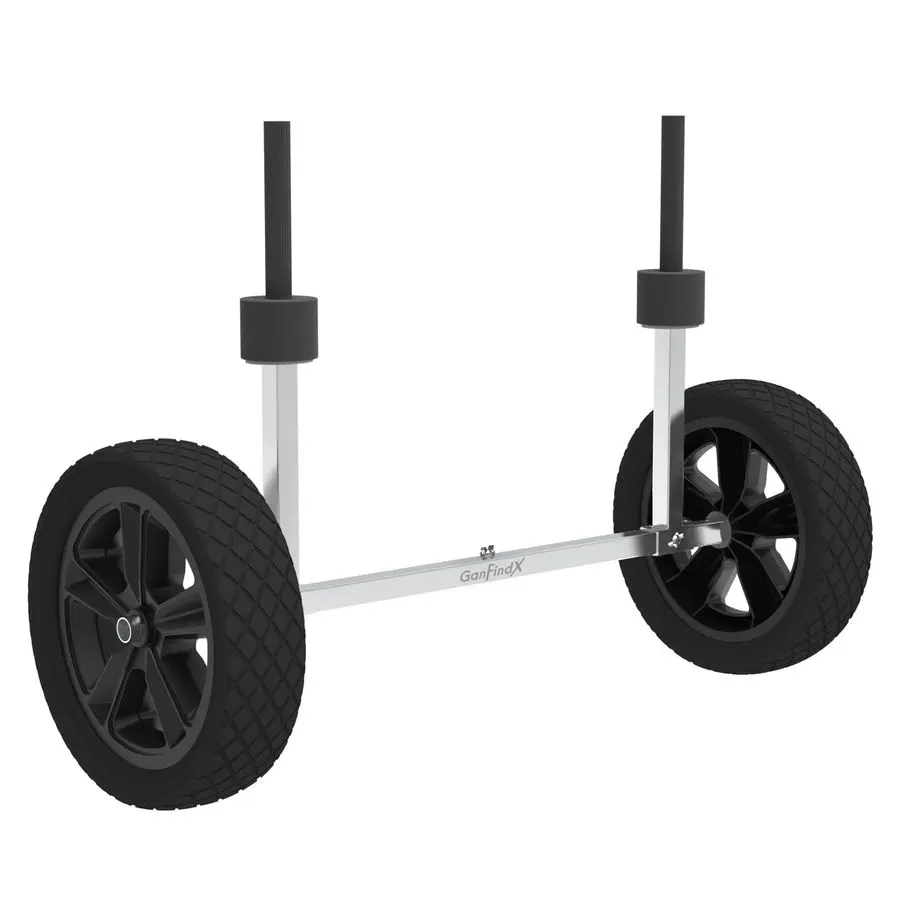 

Kayak Cart Canoe Trolley Carrier Kayak Accessories Transport Dolly with Solid Foam Wheels Detachable Frame Upright and Crossbar