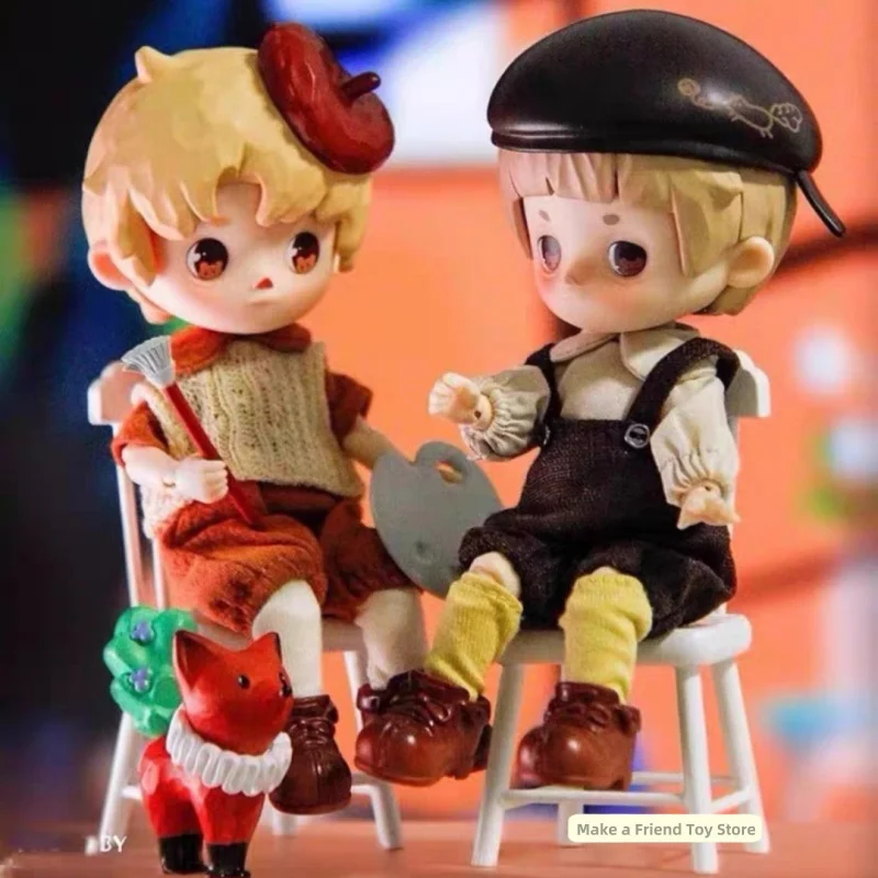 

Genuine Penny'S Box 1/12 Puppet Bjd Mini Action Figure Little Painter And Little Witch Series Toy Blind Box Interior Decoration