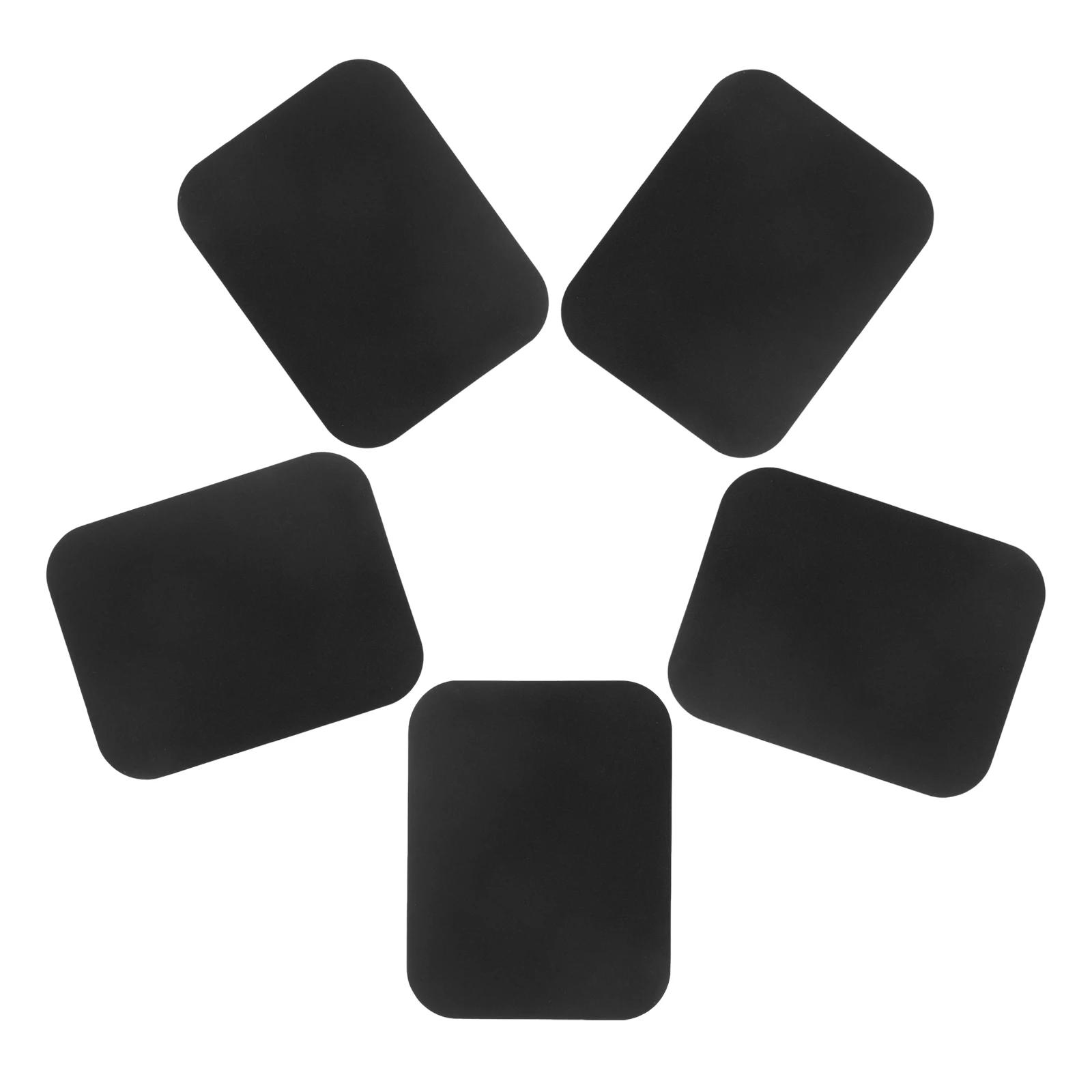 Hojas de hierro de soporte magnético para soporte de teléfono de coche, placas de Metal finas, parte trasera adhesiva, fácil instalación, Compatible con, 5 uds.
