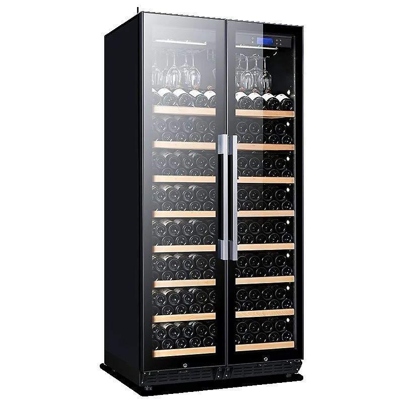 Airo Wholesale Dual Zone Large Size Wine Cooler Compressor Constant Temperature Wine Fridge Wall-mounted Recessed R600a