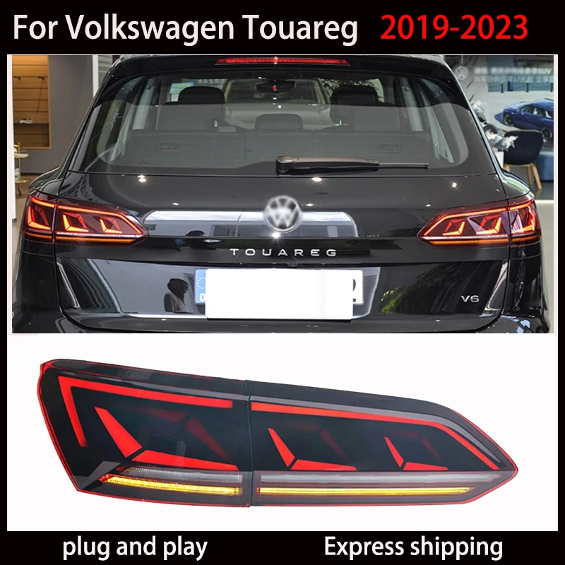 For Volkswagen Touareg LED taillights 2019-2023 Automotive styling DRL dynamic turn signal reverse lights Auto parts