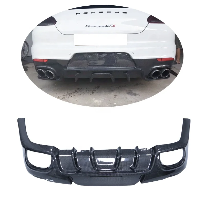 

Auto Parts Carbon Fiber Rear Lip Bumper Diffuser Rear Diffuser Exterior Bodykit For porche Panamera 970 970.2 2014-2016 Year