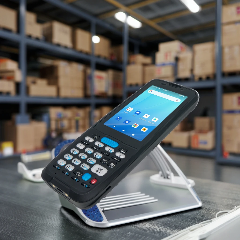 4G IP67 Rugged Handheld Mobile Barcode Reader with Android 12 3+32G WiFi 2D Barcode Scanner Data Collector-in Stock