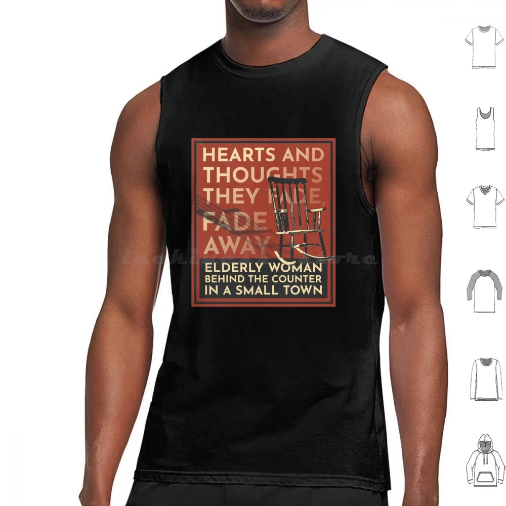 Elderly Woman In A Small Town Tank Tops Print Cotton Vs Elderly Woman Behind The Counter In A Small Town Song Good Song