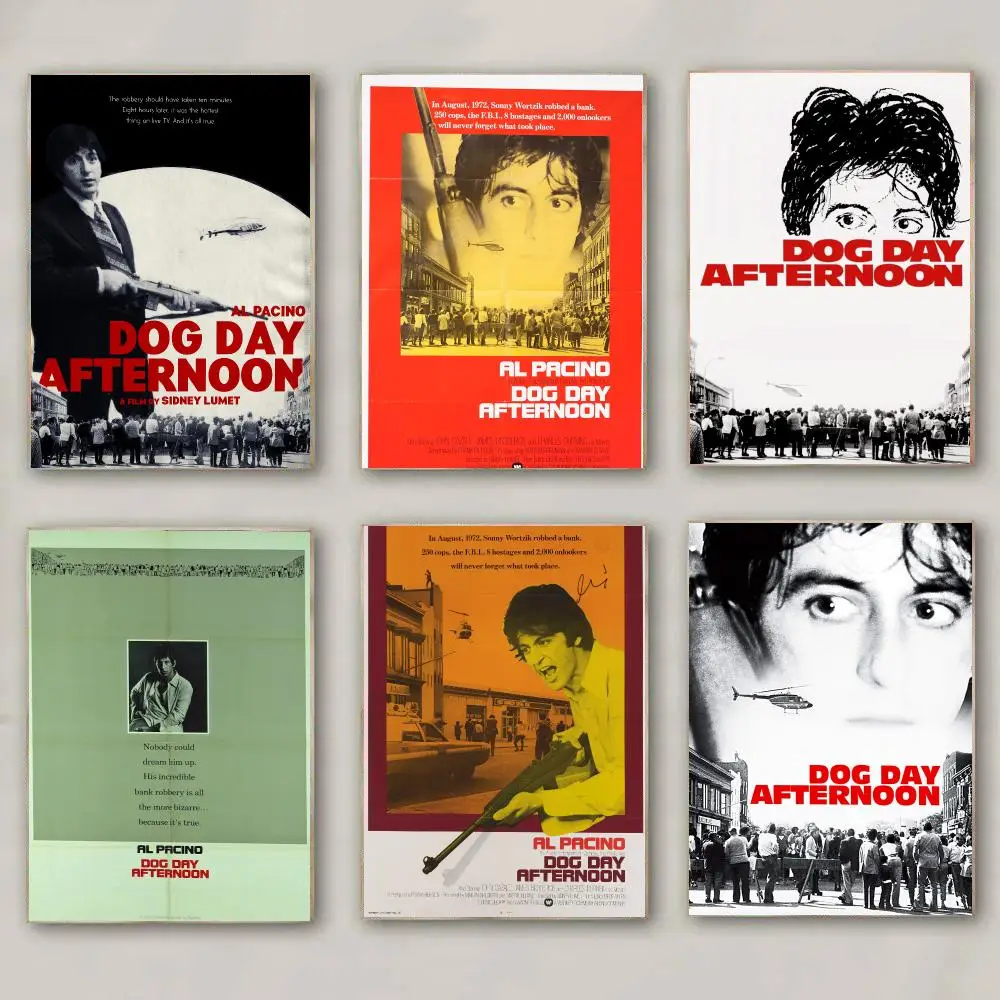 classic movie D-Dog Day Afternoon-N Poster Modern Wall Decal for Living Room Cafe Office Bar and Bedroom