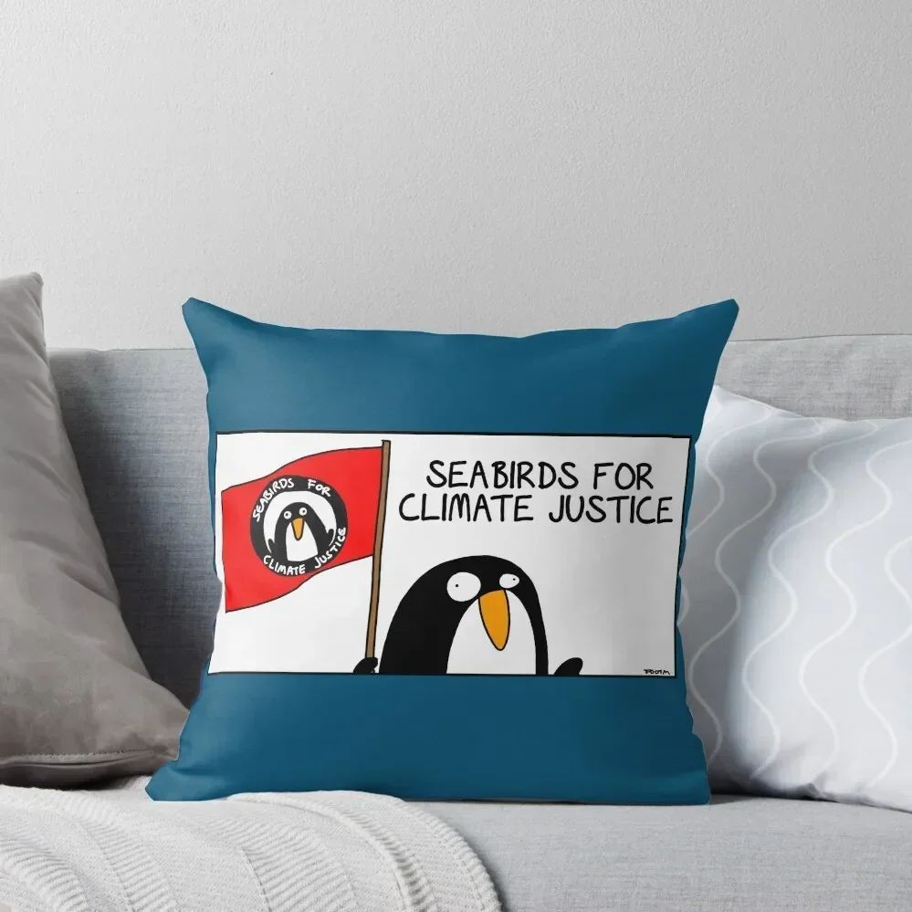 Seabirds for Climate Justice Throw Pillow ornamental pillows for living room Sofa Covers pillow