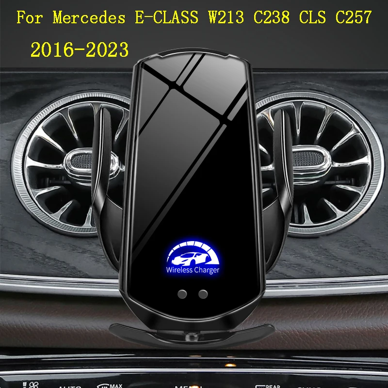 Car Phone Mount Holder For Mercedes Benz E-CLASS W213 C238 CLS C257 Wireless Charging Interior Special Mount Navigation Bracket