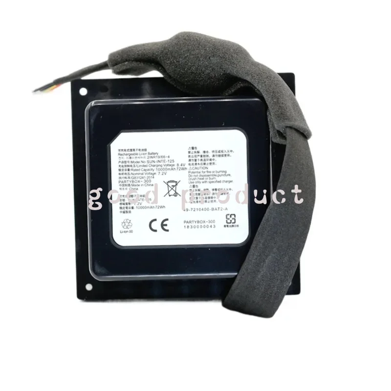 

10000mAh For JBL PartyBox 300 PARTYBOX300CN 2INR19/66/4 PartyBox300 GSP-ICR2S4P-PB350A SUN-INTE-125