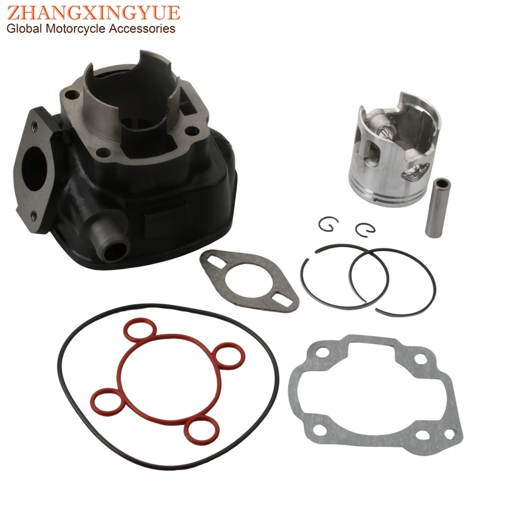 70cc 47mm Big Bore Cylinder Kit & Head For Malaguti F12 Phantom 50 F15 Firefox 50cc LC 2T Scooter Engine Parts