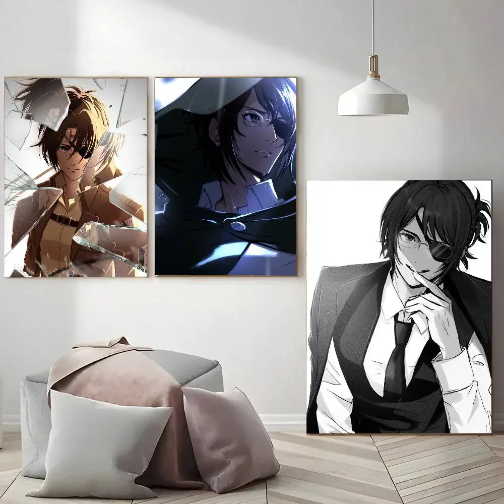 Hange Zoe Anime Attack On Titan Posters Living Room Bar Cafe Quality Canvas Vintage Style Comics Painting Art Home Wall Decor