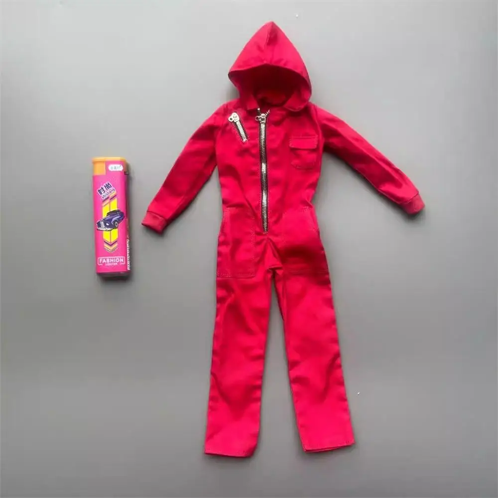 

Hot Sales 1/6th Female Doll Soldier Red Bodysuit Coat Toys Model Accessories For 12" JIaou Doll Figure Scene Component DIY