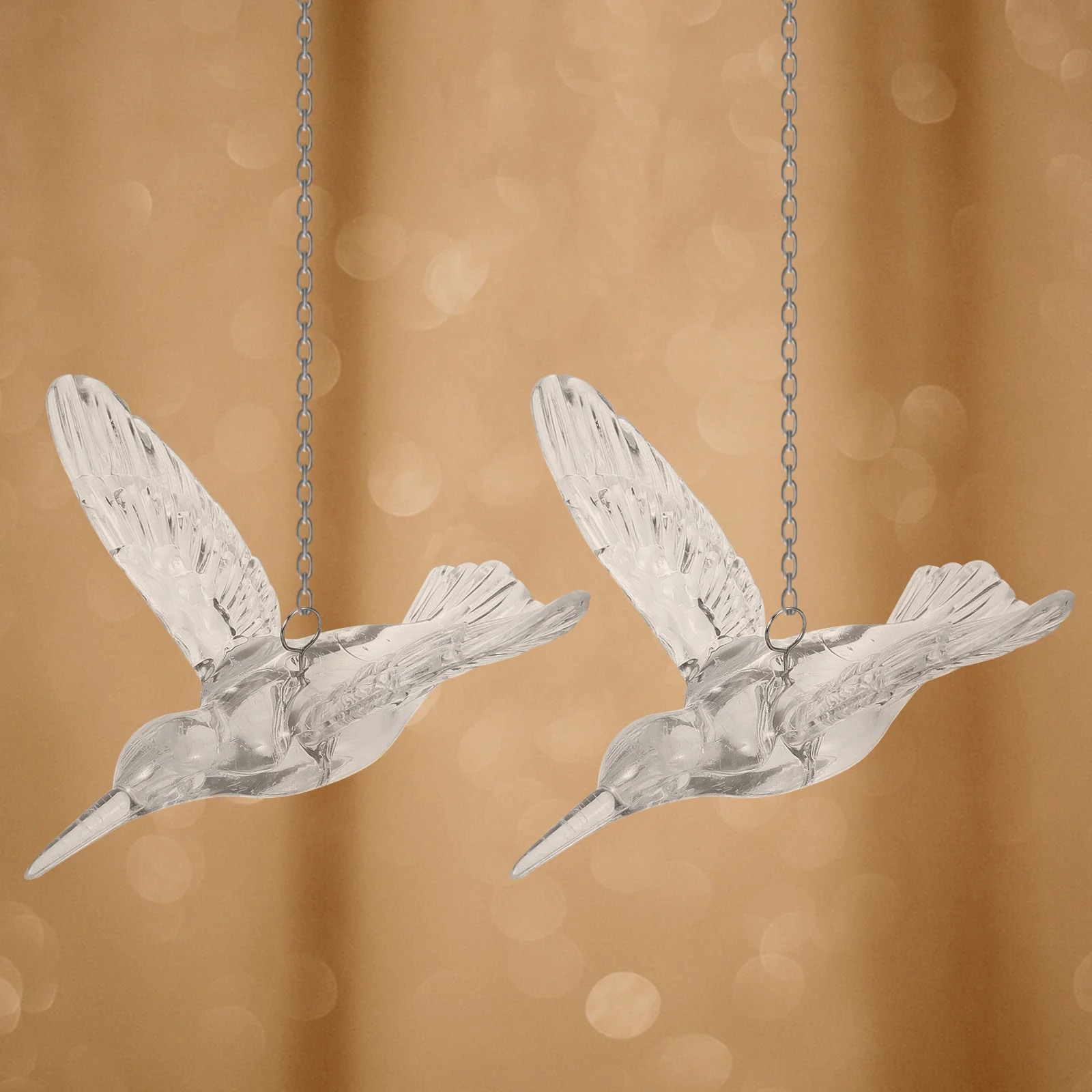 

20pcs Flying Transparent Hummingbirds Decorative Hanging Bird Pendants For Wedding Ceiling Home Garden Party Acrylic Ornaments
