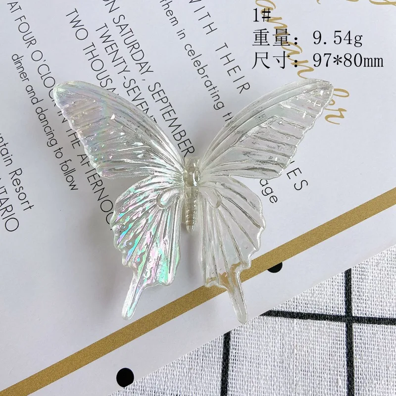 10pcs DIY Jewelry Accessories Wholesale Antique Transparent Fancy Little Butterfly Hairpin Fairy Sweet Moth Hair Accessories