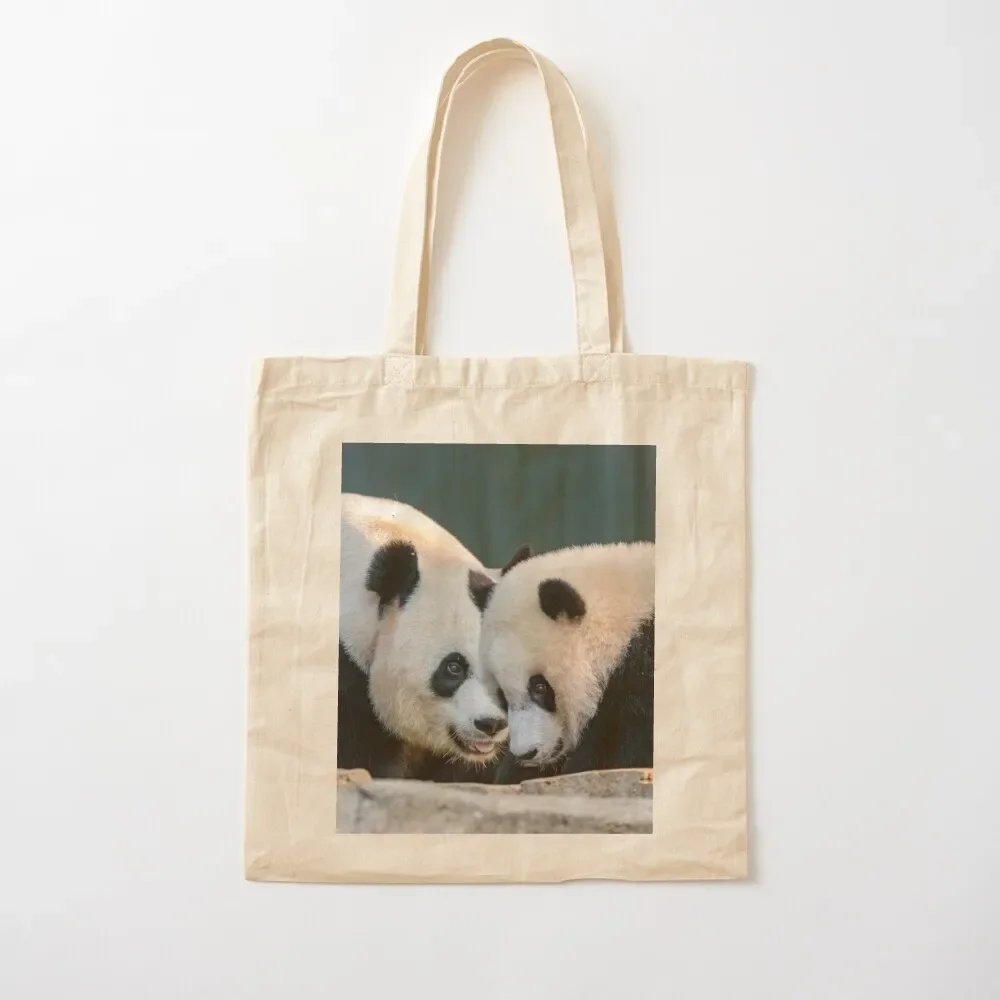 

Mei Xiang and Xiao Qi Ji at the Smithsonian's National Zoo Tote Bag canvas tote Women's bag Tote Bag