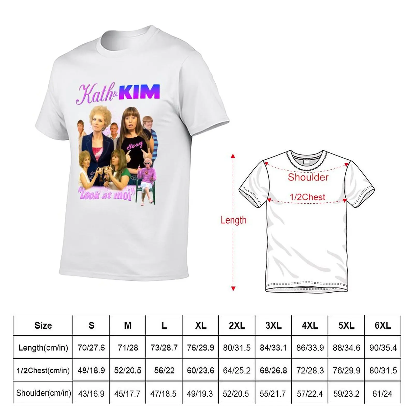 KATH AND KIM BOOTLEG T-Shirt anime t shirts oversize man t shirt cotton high quality T-Shirt