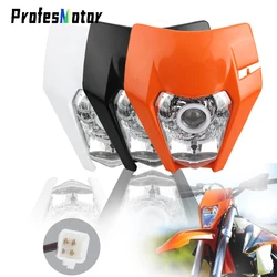 LED Motorcycle Headlight Enduro Part for KTM EXC XCW SX 50 125 150 200 250 350 2018 2022 Hot Wheels Cool Safety Night Motocross