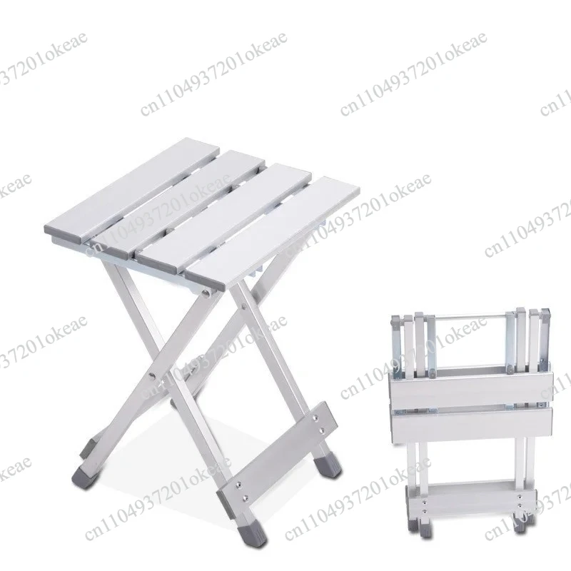Aluminum Alloy Folding Chair Outdoor Camping Barbecue Sketching Fishing Beach Stool Travel Portable Maza Retractable Small Seat