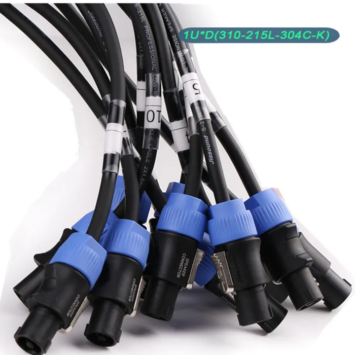 Sistema audio Performance sul palco Speakon audio a 8 canali per pannelli rack C inet