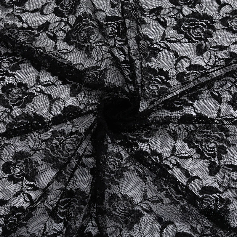 Róża Miękka tkanina siatkowa Miękki szal Szalik Krótka spódnica Odzież Koronkowa tkanina siatkowa Kolor Wiele producentów Ręcznie robiona tkanina DIY