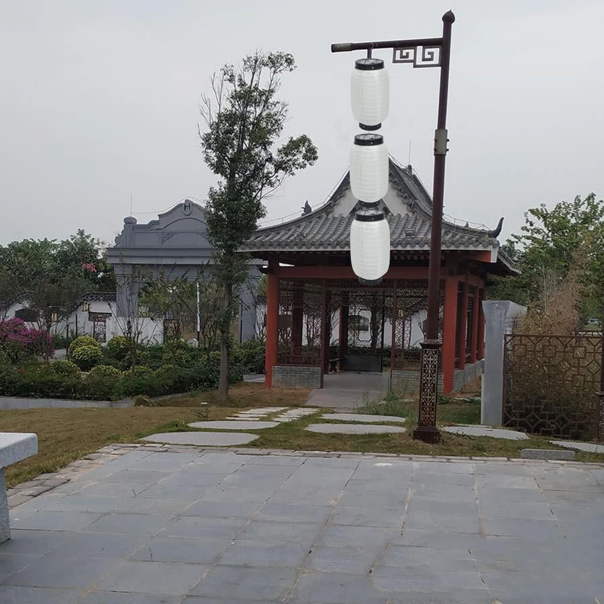 

10 PCS Decorations Waterproof Folding Lantern Outdoor for Patio Japanese Lanterns