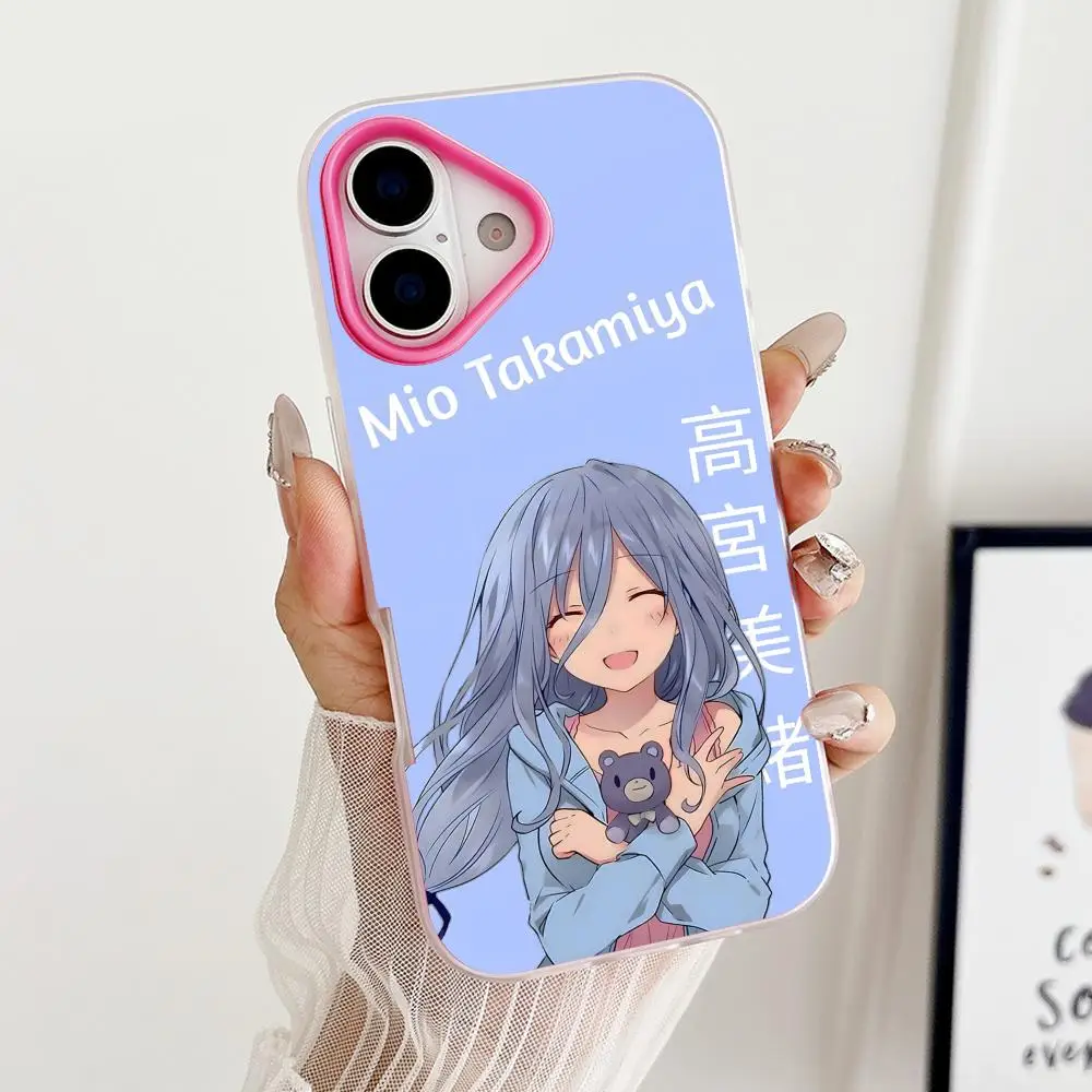 Чехол для телефона Date a Live Mio Takamiya Jelly, двухслойный, розово-красный, для iPhone 17 16 15 14 13 12 11 Air Pro Max Plus