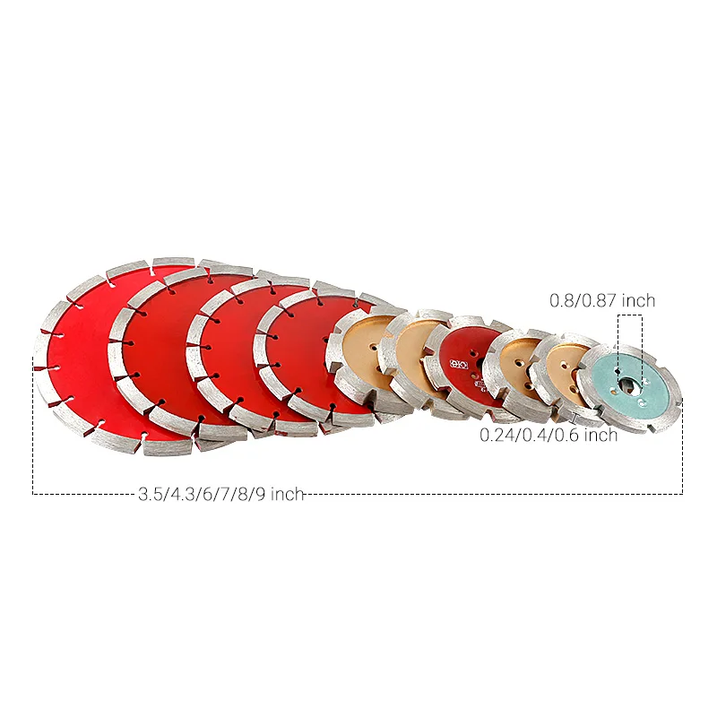 Thickened diamond saw blade 90/110/150/180/200/230mm stone concrete marble grooving cutting angle grinder tool saw blade