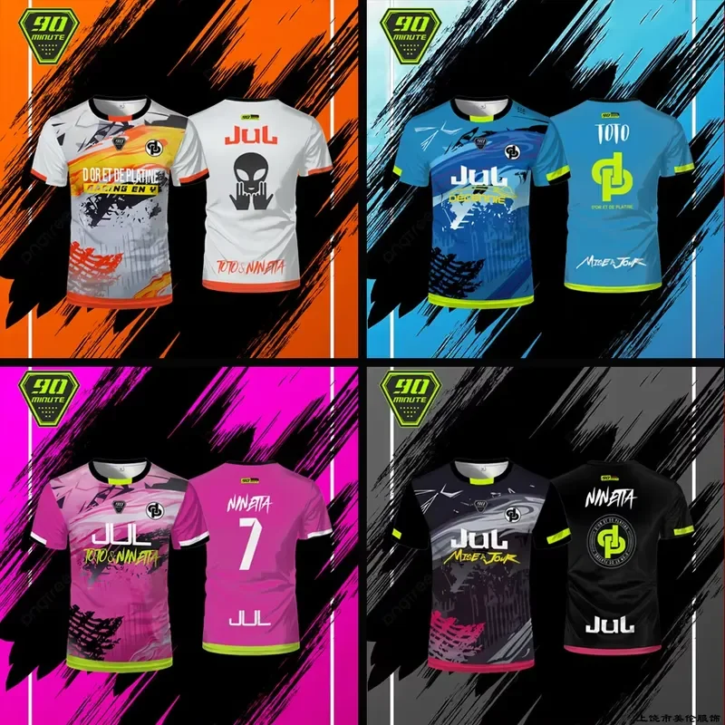 2026 Men Football Jersey Quick Dry Breathable Soccer Shirt Custom Sports Tops Outdoor Training T-shirt 90 Minute Game Wear