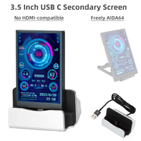 New 3.5 Inch IPS Type-C Secondary Screen Computer CPU GPU RAM HDD Monitor USB Display For Freely AIDA64 Mini Monitor