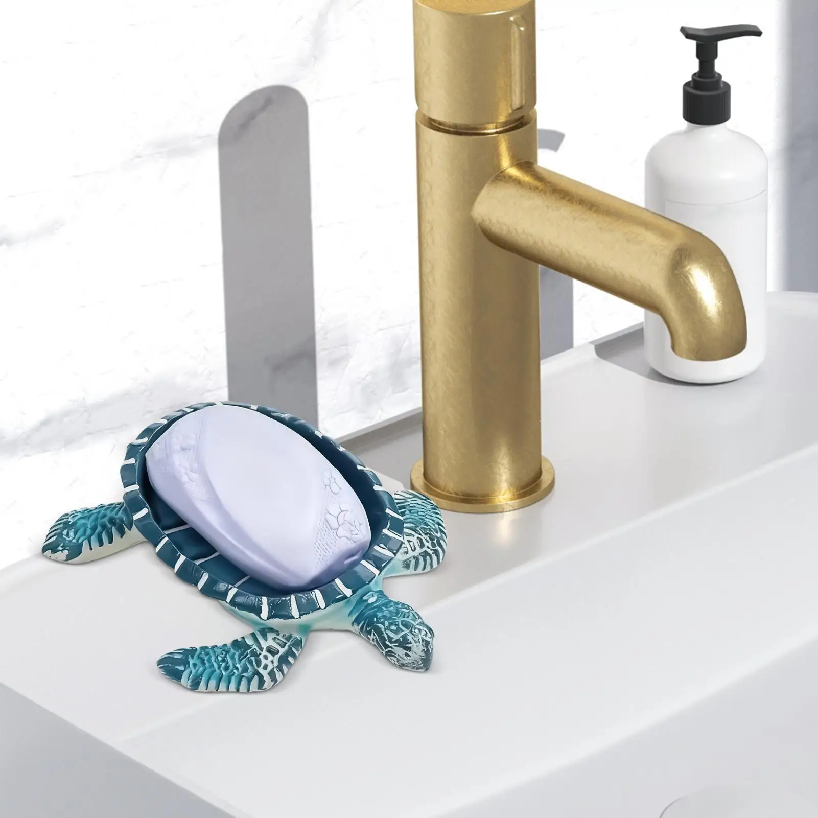 

Bar Soap Holder Tortoise Dispenser Decor Self Draining Soap Dish For Kitchen Sink Bathroom Bathtub Home Shower Countertop