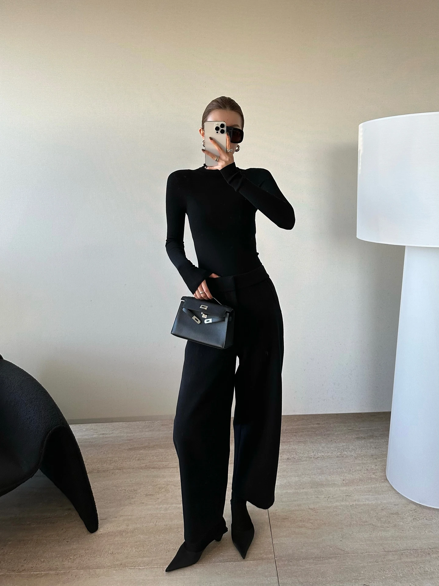 

Классические брюки из 100% шерсти, укороченные, в стиле Old Money, зауженные, универсальные, повседневные