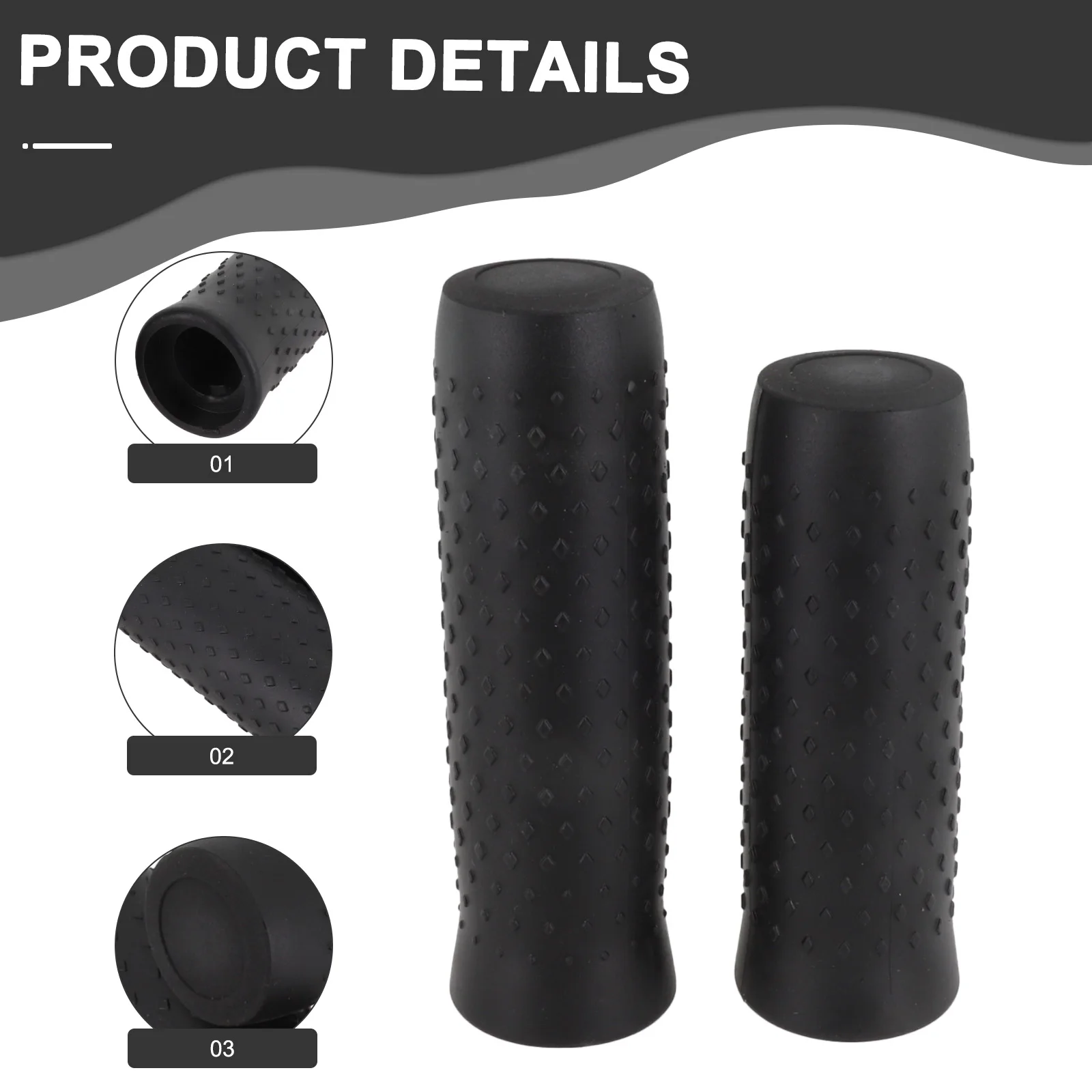 1Pair Electric Scooter Silicone Handlebar Grips Bar Cover For Ninebot MAX G30  E-Scooter Anti-slip Silicone Grips Cover Parts