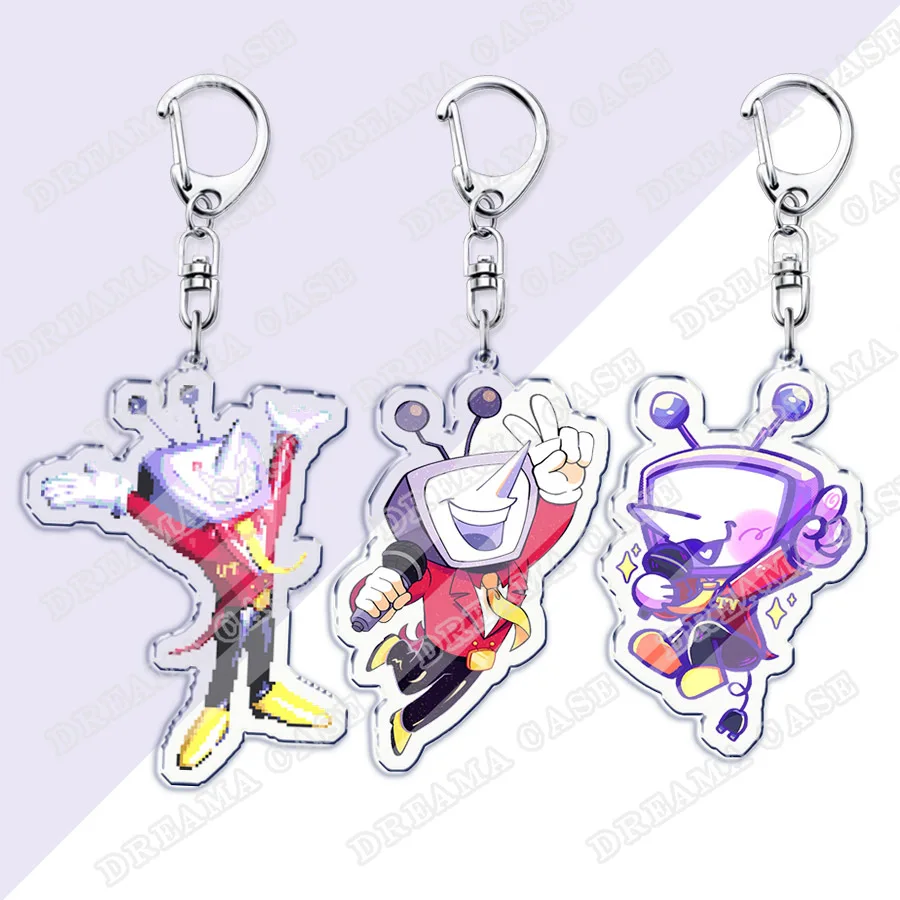 Deltarune Tenna المفاتيح اكسسوارات حقيبة Charms Undertale السيد Tenna هوائي Lanino ميمي سلاسل المفاتيح Keyrings مجوهرات المشجعين هدية