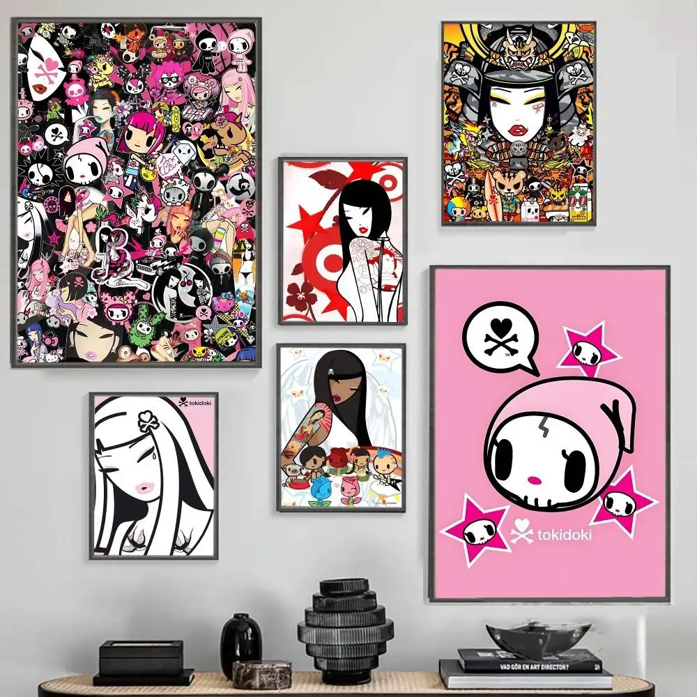 أزياء T-tokidokiS ملصق لا مؤطرة المشارك كرافت نادي بار ورقة خمر ملصق جدار الفن اللوحة غرفة نوم دراسة ملصقات #1