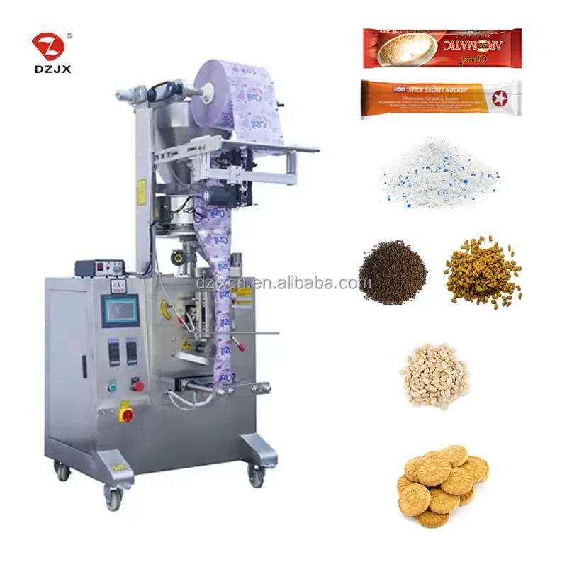 2026 Multi-Function 50-100g 25- 50kg Juice Sugar Snacks Coffee Powder Liquid Spice Food Sachet Sealing Packaging Machine