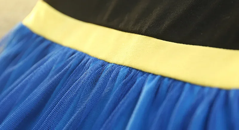 Neues Sommer-Mädchenkleid mit Kurzen Puffärmeln, Kinder-Geburtstagskleid, Halloween-Aufführungskostüm, Tüll-Partykleid H3307 – Detail 10
