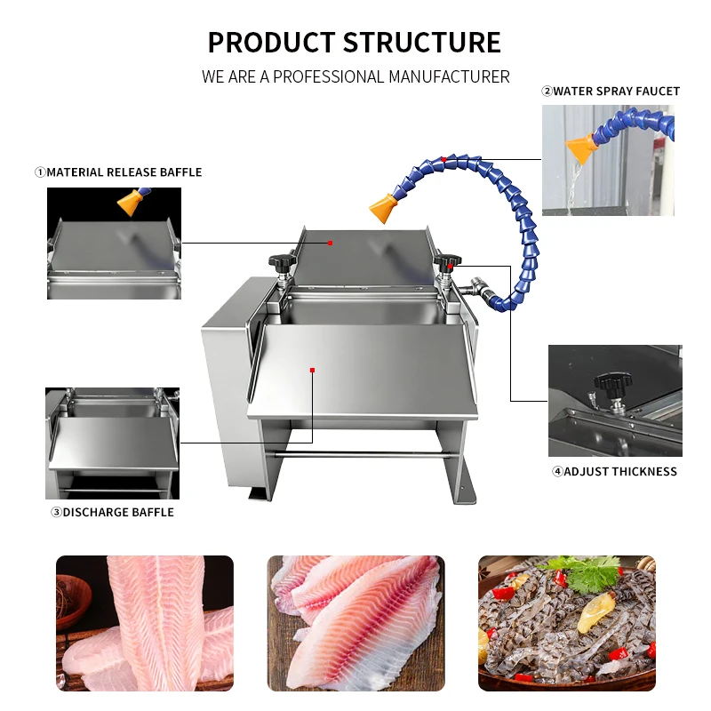 Factory Price Catfish Peeling Machine Tilapia Peeling Electric Fish Fillet Machine Fish Remover Machine