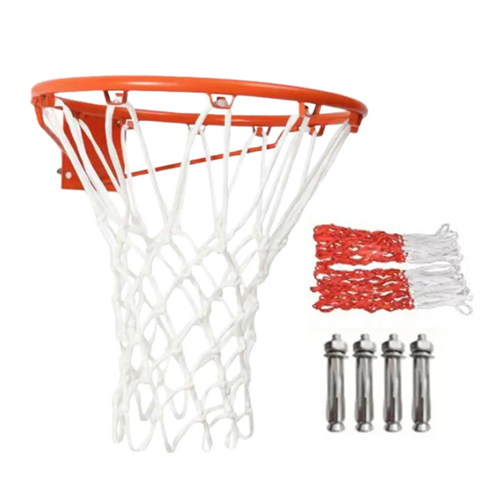 

Replacement Basketball Rim All-Weather Basketball Hoop Net Ball Goal System Training Accessories For Fitness Center Garage Gym